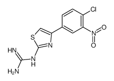 2-[4-(4-chloro-3-nitrophenyl)-1,3-thiazol-2-yl]guanidine Structure