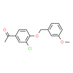 1-(3-CHLORO-4-[(3-METHOXYBENZYL)OXY]PHENYL)-1-ETHANONE structure
