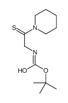 tert-butyl N-(2-piperidin-1-yl-2-sulfanylideneethyl)carbamate结构式