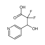 2,2-DIFLUORO-3-HYDROXY-(3-PYRIDYL)PROPIONIC ACID Structure