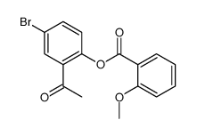(2-acetyl-4-bromophenyl) 2-methoxybenzoate Structure
