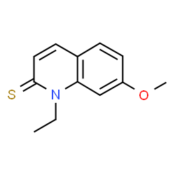 2(1H)-Quinolinethione,1-ethyl-7-methoxy- Structure