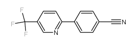4-[5-(Trifluoromethyl)pyrid-2-yl]benzonitrile Structure