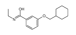 3-(cyclohexylmethoxy)-N-ethylbenzamide结构式