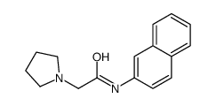 N-naphthalen-2-yl-2-pyrrolidin-1-ylacetamide Structure