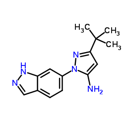 1-(1H-Indazol-6-yl)-3-(2-methyl-2-propanyl)-1H-pyrazol-5-amine Structure