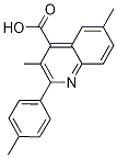 3,6-dimethyl-2-(4-methylphenyl)quinoline-4-carboxylic acid picture