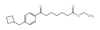 ETHYL 7-[4-(AZETIDINOMETHYL)PHENYL]-7-OXOHEPTANOATE Structure