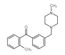 2-METHYL-3'-(4-METHYLPIPERAZINOMETHYL) BENZOPHENONE结构式