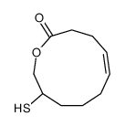 10-sulfanyl-1-oxacycloundec-5-en-2-one Structure
