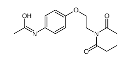 N-[4-[2-(2,6-dioxopiperidin-1-yl)ethoxy]phenyl]acetamide Structure