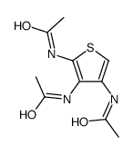 N-(4,5-diacetamidothiophen-3-yl)acetamide Structure