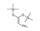 2,2-bis(trimethylsilylsulfanyl)ethenylphosphane Structure
