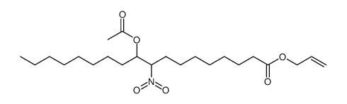 10-acetoxy-9-nitro-octadecanoic acid allyl ester结构式