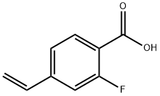 2-氟-4-乙烯基苯甲酸结构式