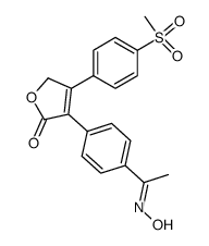 3-[4-(1-hydroxyimino)ethylphenyl]-4-(4-methanesulfonylphenyl)-2(5H)furanone结构式