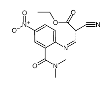 Ethyl 2-Cyano-3-((2-(Dimethylcarbamoyl)-4-Nitrophenyl)Imino)Propanoate Structure