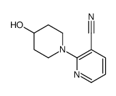 2-(4-羟基-1-哌啶基)-3-氰基吡啶结构式