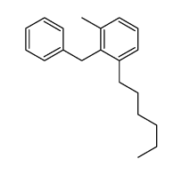 2-benzyl-1-hexyl-3-methylbenzene Structure