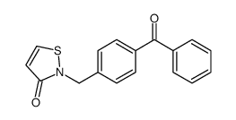 2-[(4-benzoylphenyl)methyl]-1,2-thiazol-3-one结构式