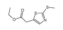 ethyl 2-(2-methylsulfanyl-1,3-thiazol-5-yl)acetate结构式