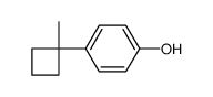 4-(1-methylcyclobutyl)phenol Structure