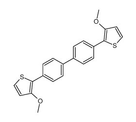 3-methoxy-2-[4-[4-(3-methoxythiophen-2-yl)phenyl]phenyl]thiophene Structure