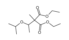 (1-isopropoxy-ethyl)-methyl-malonic acid diethyl ester结构式
