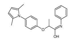 2-[4-(2,5-dimethylpyrrol-1-yl)phenoxy]-N-phenylpropanamide Structure