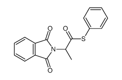S-phenyl 2-phthalimido(thiopropanoate)结构式