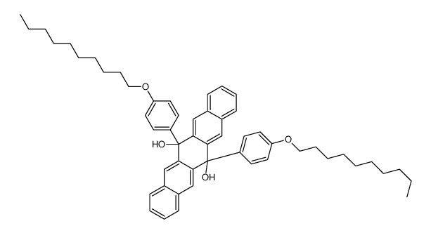 6,13-bis(4-decoxyphenyl)pentacene-6,13-diol结构式