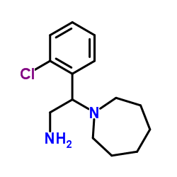 2-azepan-1-yl-2-(2-chlorophenyl)ethanamine结构式