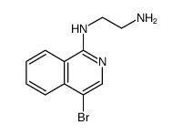 1,2-Ethanediamine, N1-(4-bromo-1-isoquinolinyl) Structure
