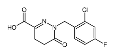 3-Pyridazinecarboxylic acid, 1-[(2-chloro-4-fluorophenyl)methyl]-1,4,5,6-tetrahydro-6-oxo Structure