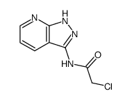 2-chloro-N-(1H-pyrazolo[3,4-b]pyridin-3-yl)acetamide结构式