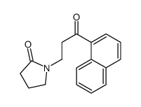 1-(3-naphthalen-1-yl-3-oxopropyl)pyrrolidin-2-one Structure