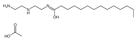 N-[2-[(2-aminoethyl)amino]ethyl]myristamide monoacetate structure