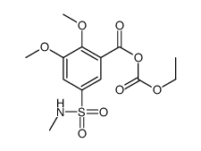 ethoxycarbonyl 2,3-dimethoxy-5-(methylsulfamoyl)benzoate结构式