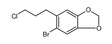 1,3-Benzodioxole, 5-bromo-6-(3-chloropropyl) Structure