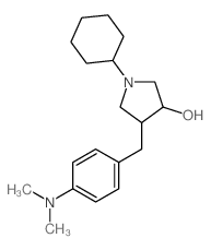 3-Pyrrolidinol,1-cyclohexyl-4-[[4-(dimethylamino)phenyl]methyl]-结构式