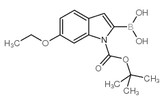 [6-ethoxy-1-[(2-methylpropan-2-yl)oxycarbonyl]indol-2-yl]boronic acid Structure