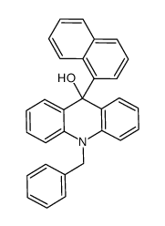 10-benzyl-9-(naphthalen-1-yl)-9,10-dihydroacridin-9-ol结构式