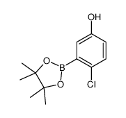 4-chloro-3-(4,4,5,5-tetramethyl-1,3,2-dioxaborolan-2-yl)phenol Structure