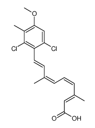 9-(2,6-dichloro-4-methoxy-3-methylphenyl)-3,7-dimethylnona-2,4,6,8-tetraenoic acid Structure