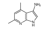 4,6-二甲基-1H-吡咯并[2,3-B]吡啶-3-胺结构式