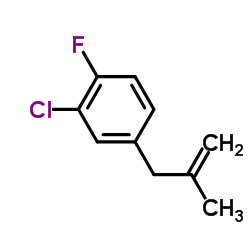 2-Chloro-1-fluoro-4-(2-methyl-2-propen-1-yl)benzene structure