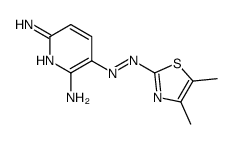 3-[(4,5-dimethyl-1,3-thiazol-2-yl)diazenyl]pyridine-2,6-diamine结构式