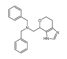 N,N-dibenzyl-1-(1,4,6,7-tetrahydropyrano[3,4-d]imidazol-4-yl)methanamine结构式