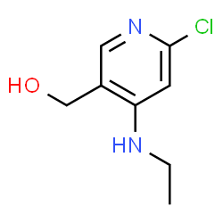 (6-氯-4-(乙基氨基)吡啶-3-基)甲醇结构式