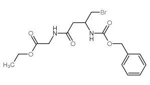 ethyl 2-[[4-bromo-3-(phenylmethoxycarbonylamino)butanoyl]amino]acetate Structure